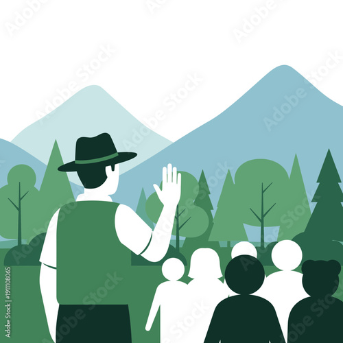 Guided Outdoor Expedition In Scenic Mountainous Landscape