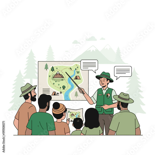 Guided Nature Expedition Planning Group Outdoor Adventure Education