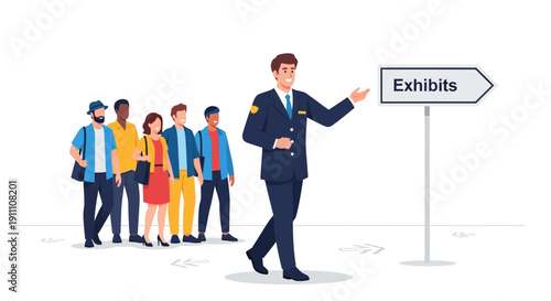 Guided Tour To Exhibits By A Friendly Guide