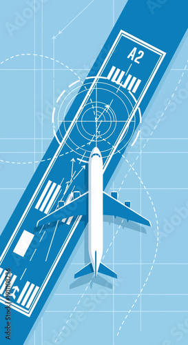 Global Aviation Navigation Technology Blueprint And Aircraft Landing