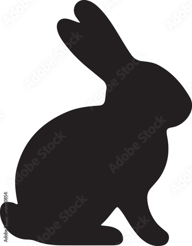 Cute cartoon rabbit illustration, hopping happily with a carrot, isolated on a white background