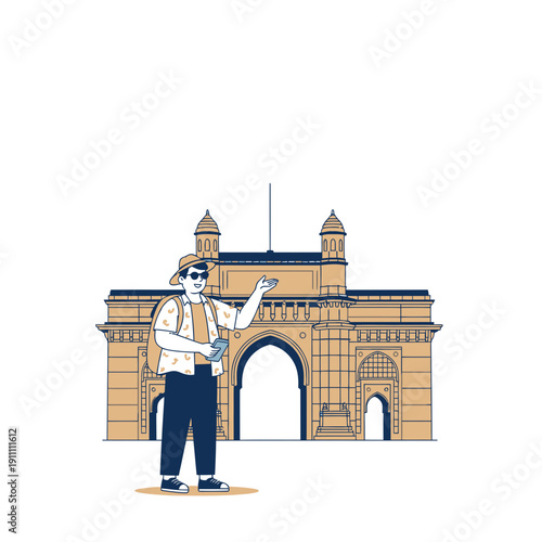 Iconic Indian Landmark And Tourist Exploration Adventure