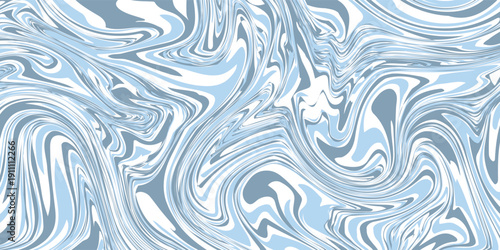 Abstract background seamless pattern with colorful waves. Trendy vector illustration in retro psychedelic style