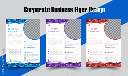 Modern Business Promotion Flyer Template Design