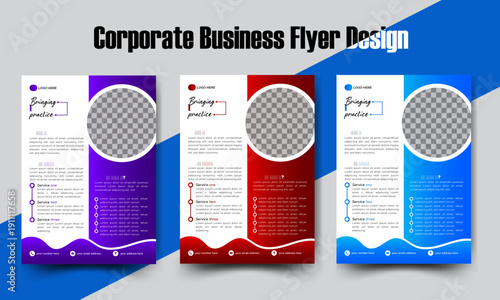 Clean Corporate Company Promotion Flyer Template