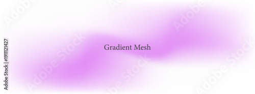 Gradient light purple blur wave form, iridescent smooth holographic brush stroke isolated motion element, transparent background. Dream glow abstract dynamic watercolor shape.
