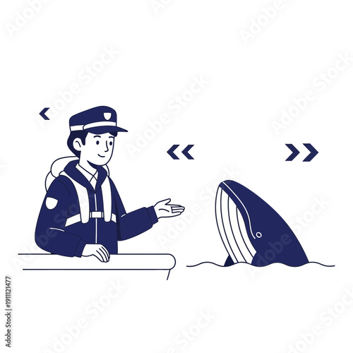 Marine Life Encounter Person Observing Gentle Giant Whale From Boat