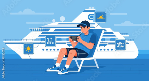 Modern Cruise Ship Vacation Activities Lifestyle Leisure Fun