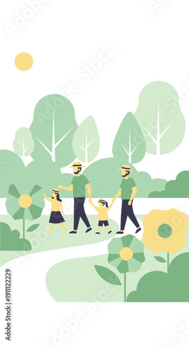 Modern Family Leisure Park Outdoor Activities And Greenery