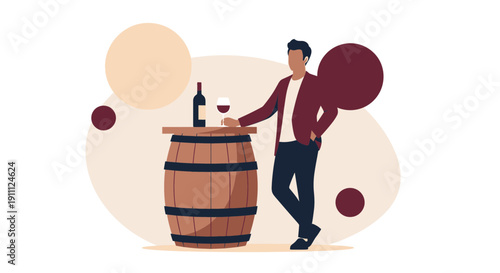 Modern Sommelier Enjoys Wine From A Classic Barrel