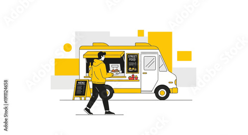 Modern Street Food Truck Experience For Urban Diners