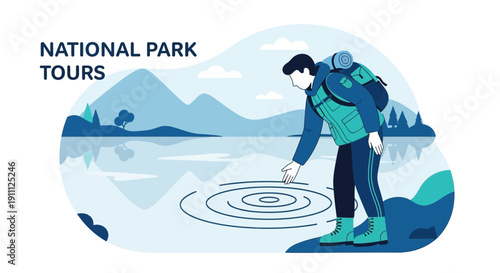 National Park Tours Adventure Explorer Reaching Into Serene Lake