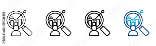 Seo Icon Different Style Outline Collection Set Vector Illustration