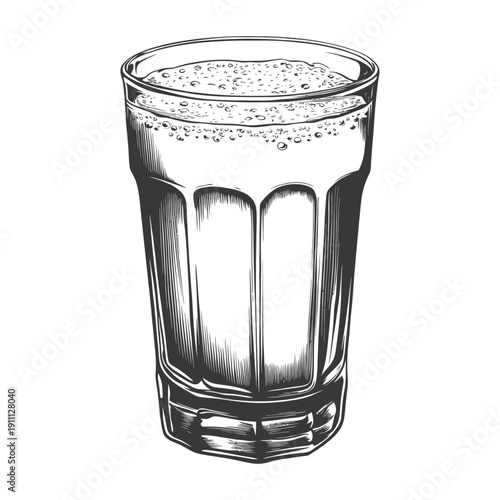 A Tall Glass Filled With Foamy Liquid Is Depicted Here