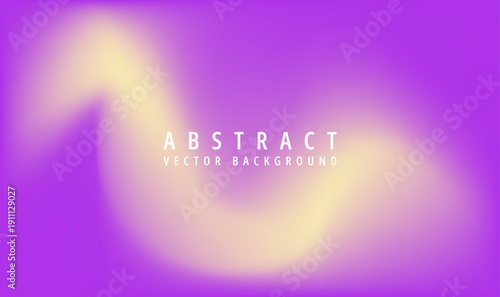 Stunning abstract vector background featuring smooth, vibrant purple and soft yellow gradient blend suitable for modern digital art presentation layouts.