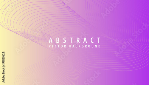 Dynamic flowing abstract background design featuring subtle purple and yellow gradient with overlying thin wavy line patterns and centered text.
