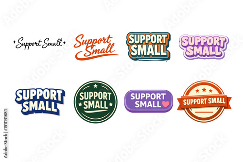 Support small business logos in various styles and colors