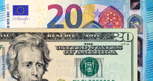 20 dollars of the United States of America and 20 euros of the European Union.