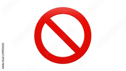 Free Download Red prohibition symbol icon, isolated on transparent background - GFXLoad