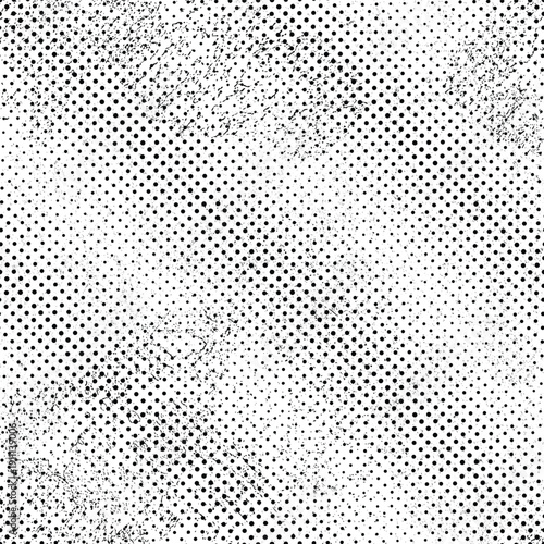 Spray texture border frame. Distress horizontal design element, for layouts and overlays. Frame with spray paint stroke, splatter borders. Poster frame with speckled vector brush strokes, edges.