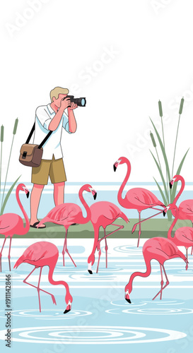 Photographer Captures Elegant Flamingos In Their Natural Habitat