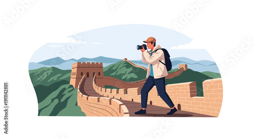Photographer Captures Iconic Great Wall Scenery In Scenic Mountain Vista