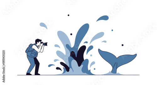 Photographer Captures Majestic Whale Tail Splash In The Ocean Waters