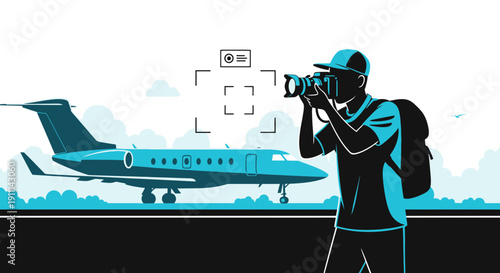 Photographer Captures Private Jet on Runway With Camera Focusing Gear