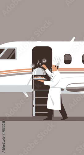 Private Jet Chef Culinary Service Luxury Travel Gourmet Experience Onboard