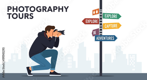 Photography Tours Explore Capture Adventures On Cityscape Background