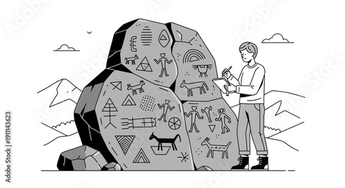 Researcher Documents Ancient Rock Carvings With Modern Tools