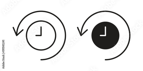 Account history icon. Vector Isolated Illustration for web design.