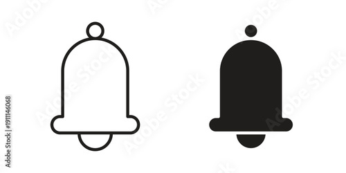 Bell icon. Vector Isolated Illustration for web design.