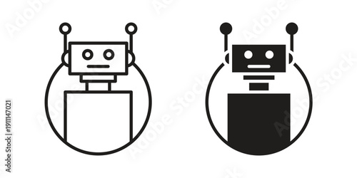 Bot icon. Vector Isolated Illustration for web design.