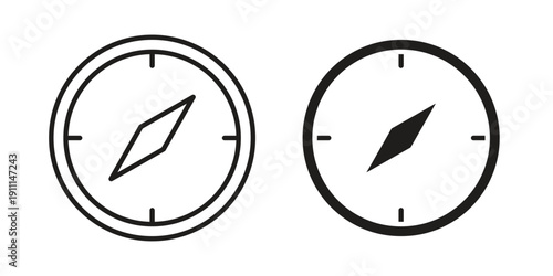 Compass icon. Vector Isolated Illustration for web design.
