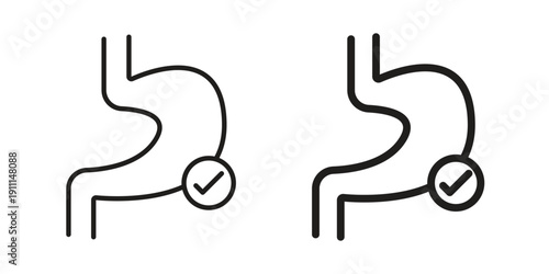 Digestion icon. Vector Isolated Illustration for web design.