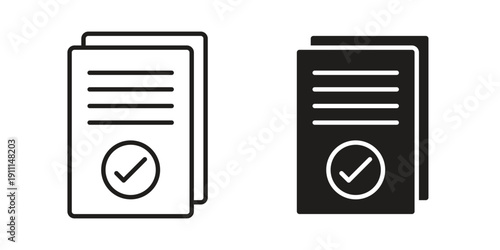 Documents icon. Vector Isolated Illustration for web design.