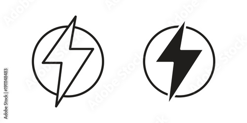 Energy Icon. Vector Isolated Illustration for web design.