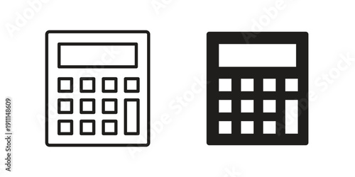 finance calculator icon. Vector Isolated Illustration for web design.