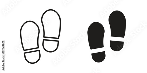 Imprint soles shoes icon. Vector Isolated Illustration for web design.