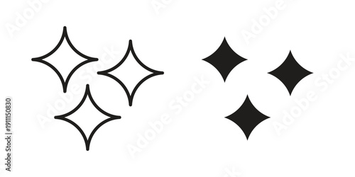 Magic stars icon. Vector Isolated Illustration for web design.
