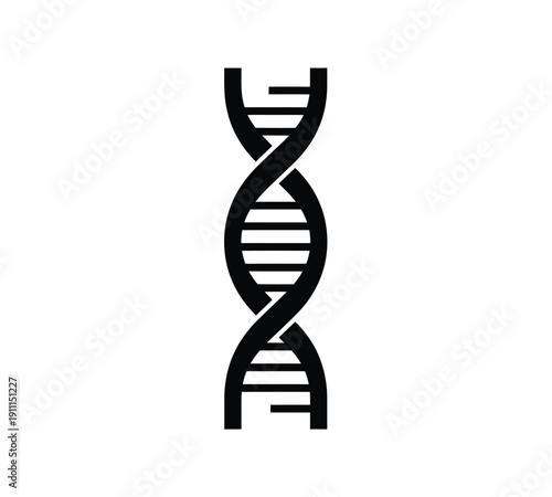 Dna double helix structure illustration
