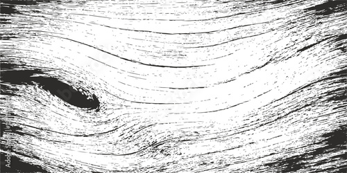 Aged black and white vintage wood texture background featuring a dirty grunge pattern on a rough wooden wall surface with a grey weathered paint backdrop