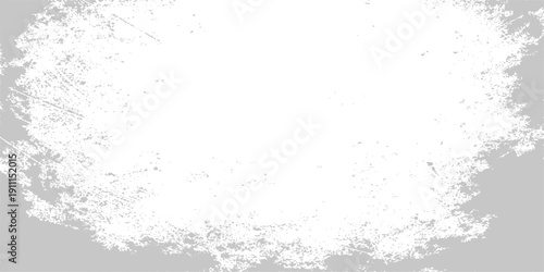 An aged gray concrete wall design featuring a dirty grunge frame with vintage paint splashes and a textured ink pattern on a dusty stone surface