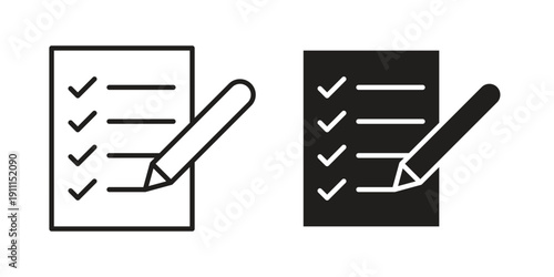 Planning icon. Vector Isolated Illustration for web design.