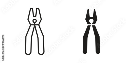 Pliers icon. Vector Isolated Illustration for web design.