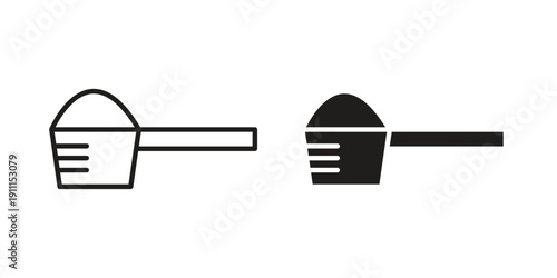 Scoop icon. Vector Isolated Illustration for web design.