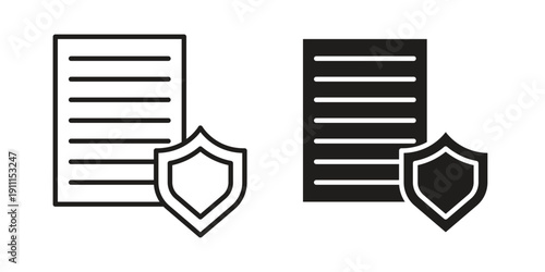 Security policy icon. Vector Isolated Illustration for web design.