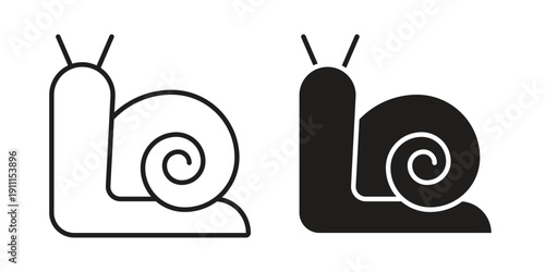 Snail icon. Vector Isolated Illustration for web design.