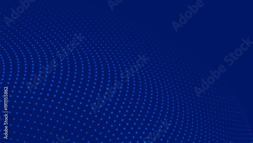 Abstract background of moving particles. Futuristic dotted wave. Big data. 3D vector illustration